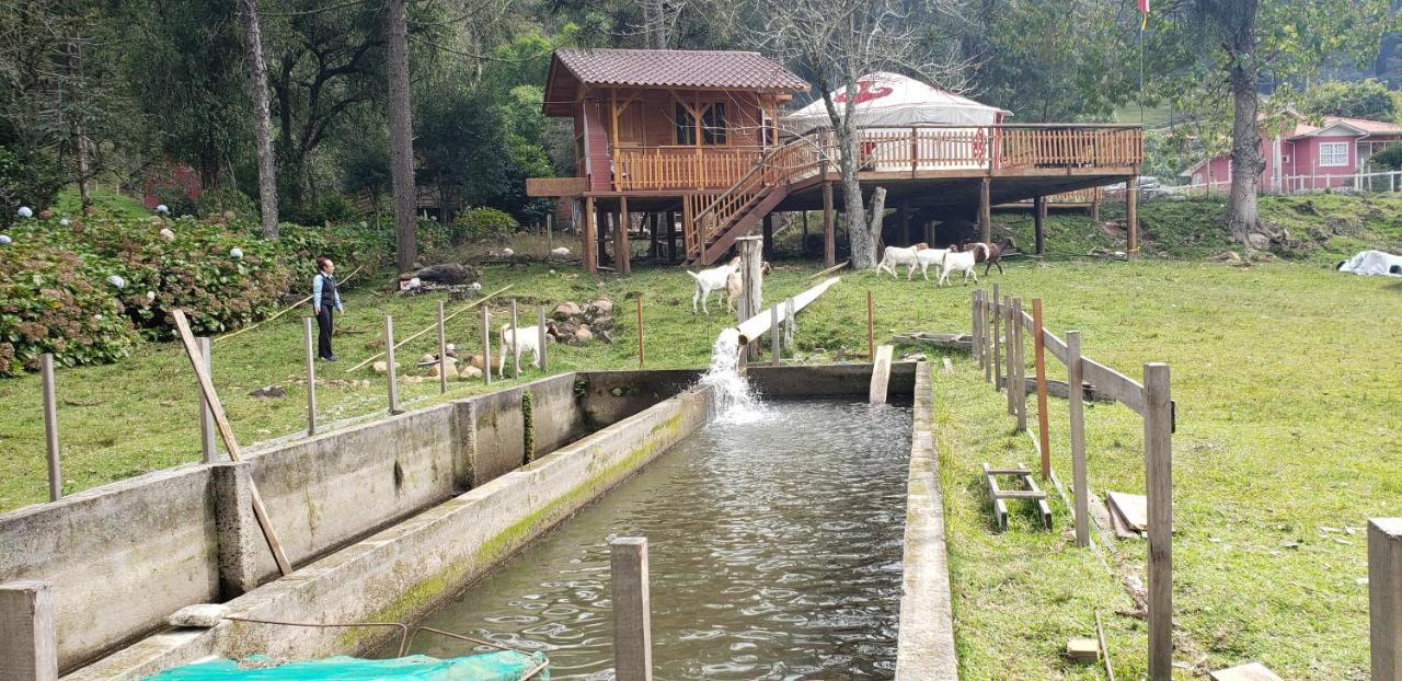 Casa Campo Yurt 1 Gengiscan tenda mongólica wifi Urubici Bagian luar foto