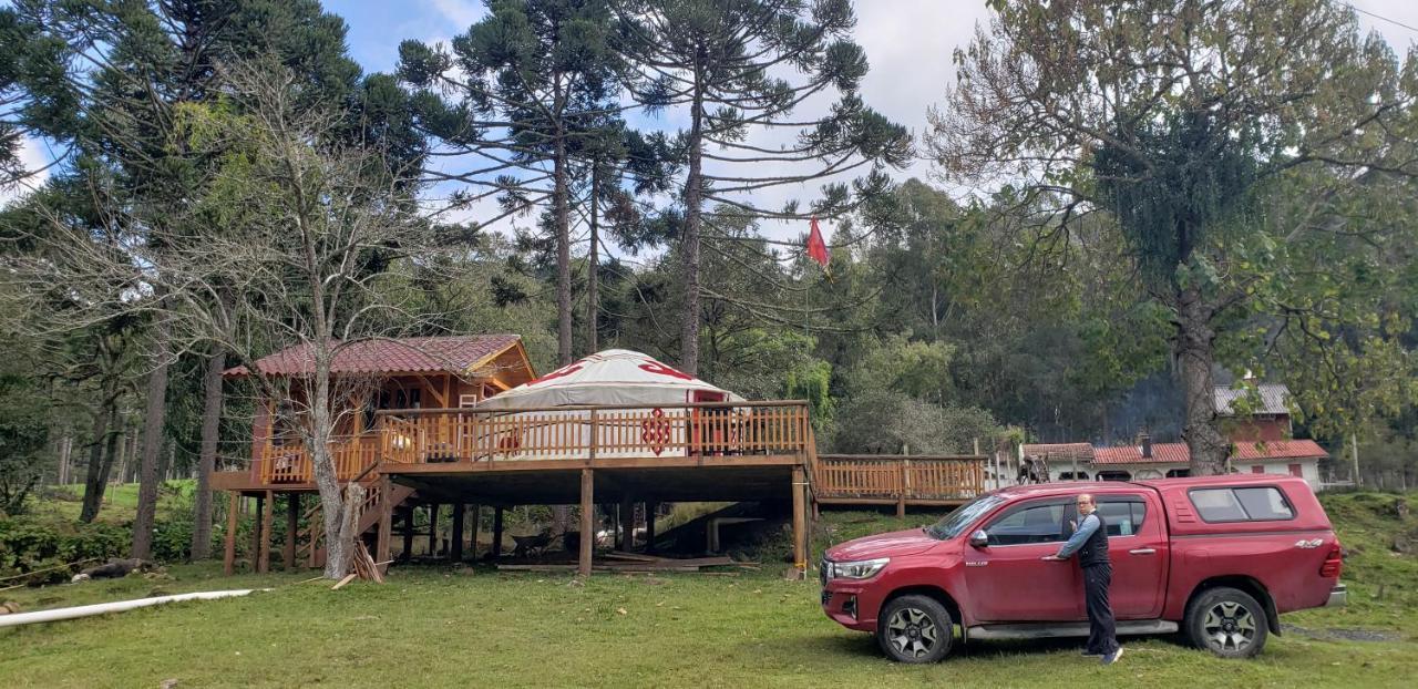 Casa Campo Yurt 1 Gengiscan tenda mongólica wifi Urubici Bagian luar foto