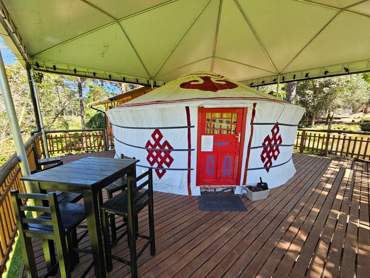 Casa Campo Yurt 1 Gengiscan tenda mongólica wifi Urubici Bagian luar foto